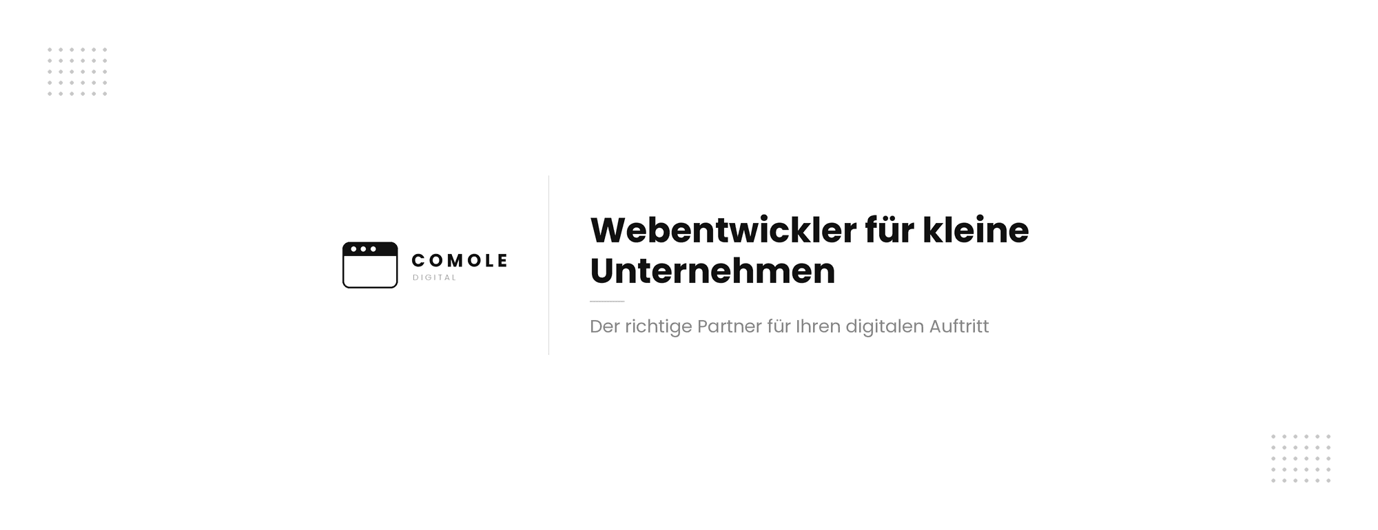 Webentwickler für kleine Unternehmen